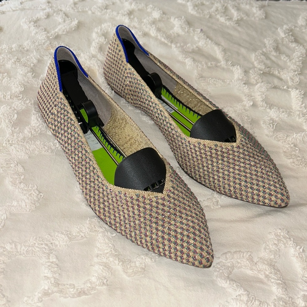 Rothy’s Multi Metallic Point Size 10.5 Euc Retire… - image 1